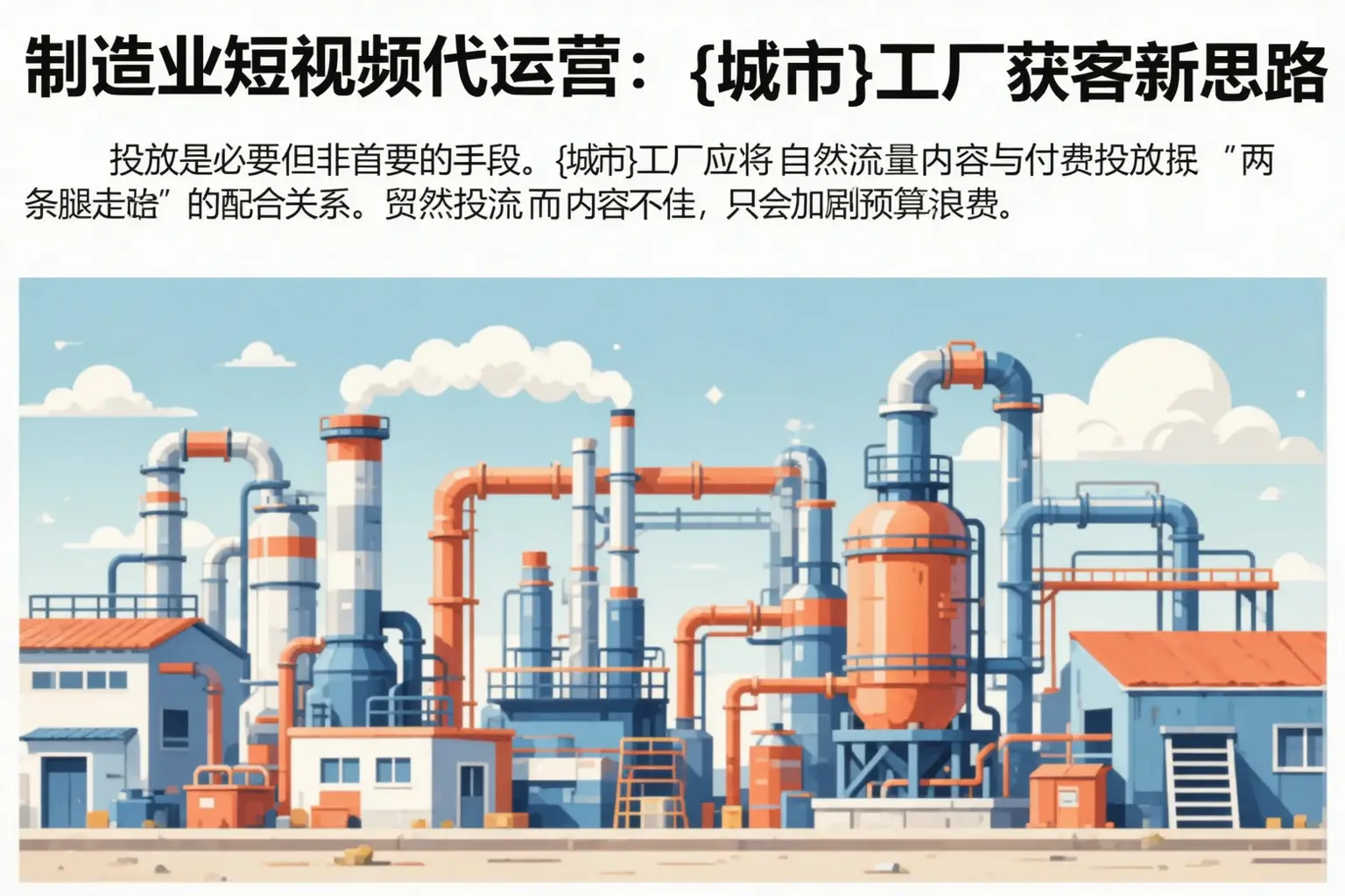 制造业短视频代运营:吕梁工厂获客新思路