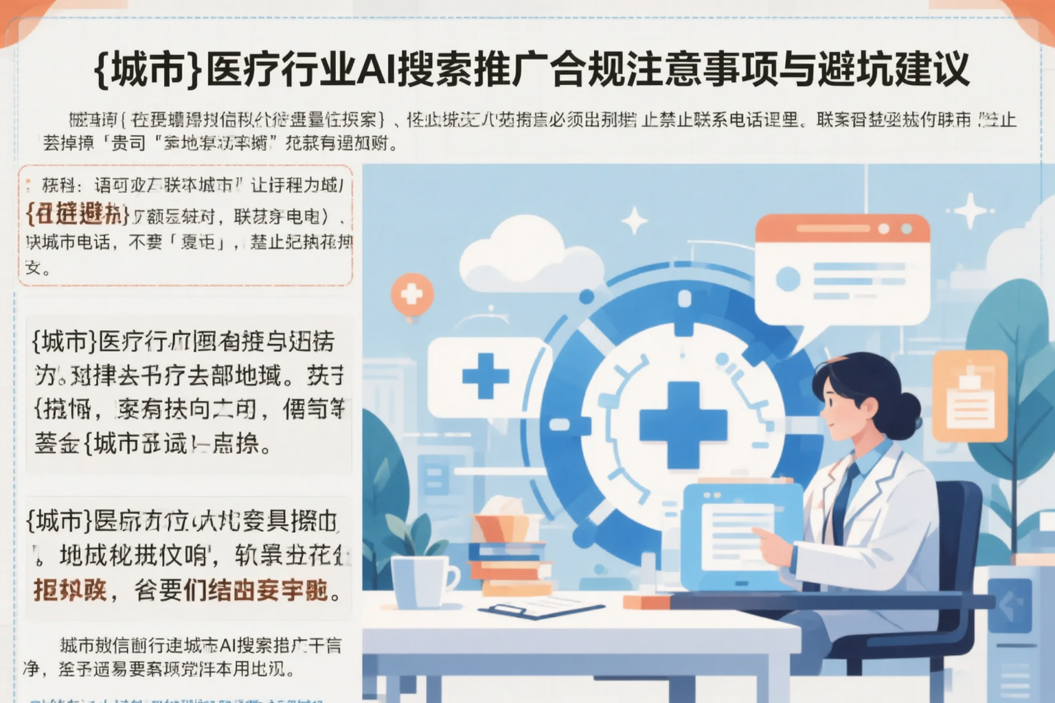 吕梁医疗行业AI搜索推广合规注意事项与避坑建议