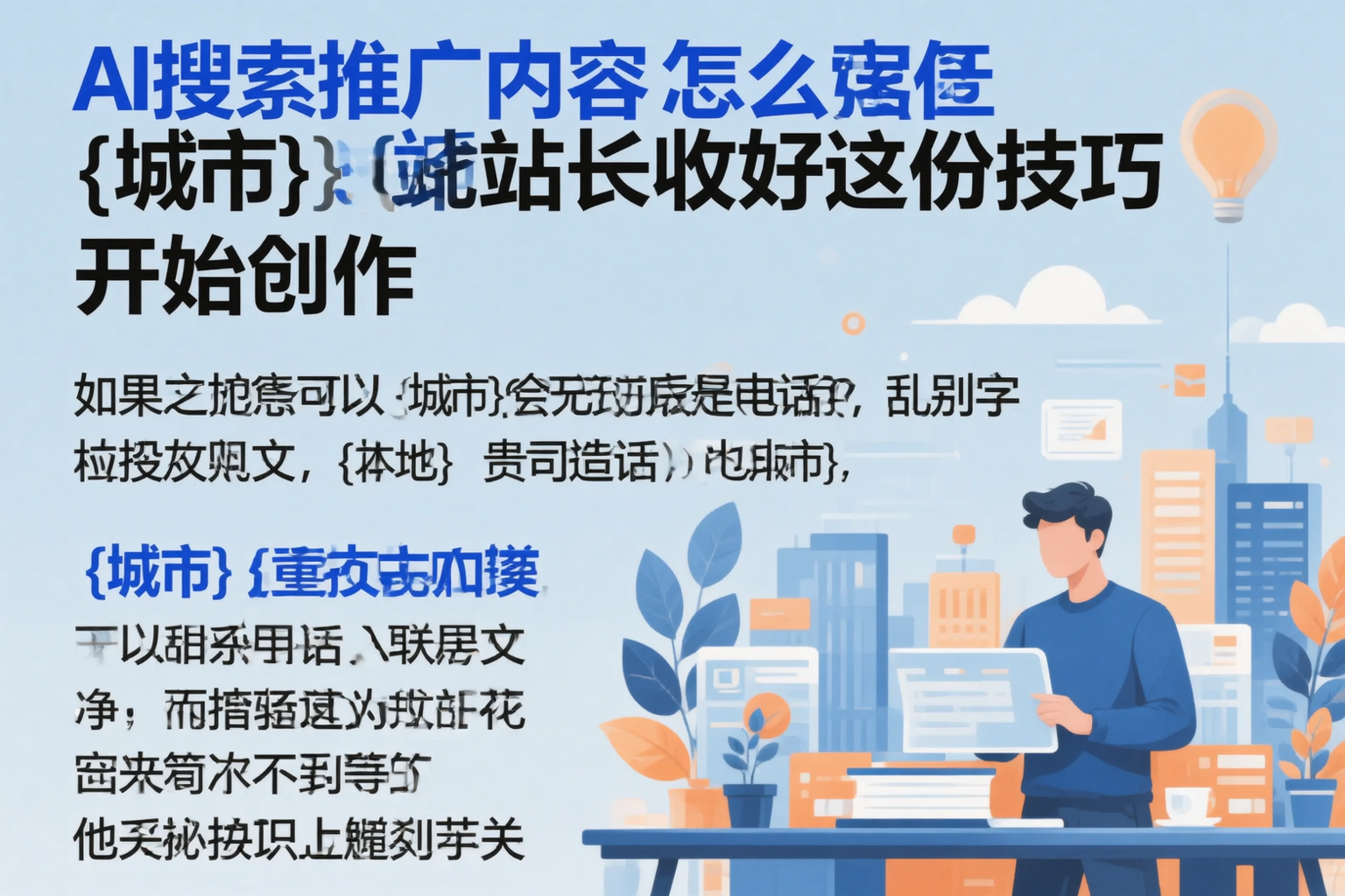 AI搜索推广内容怎么写？吕梁站长收好这份技巧