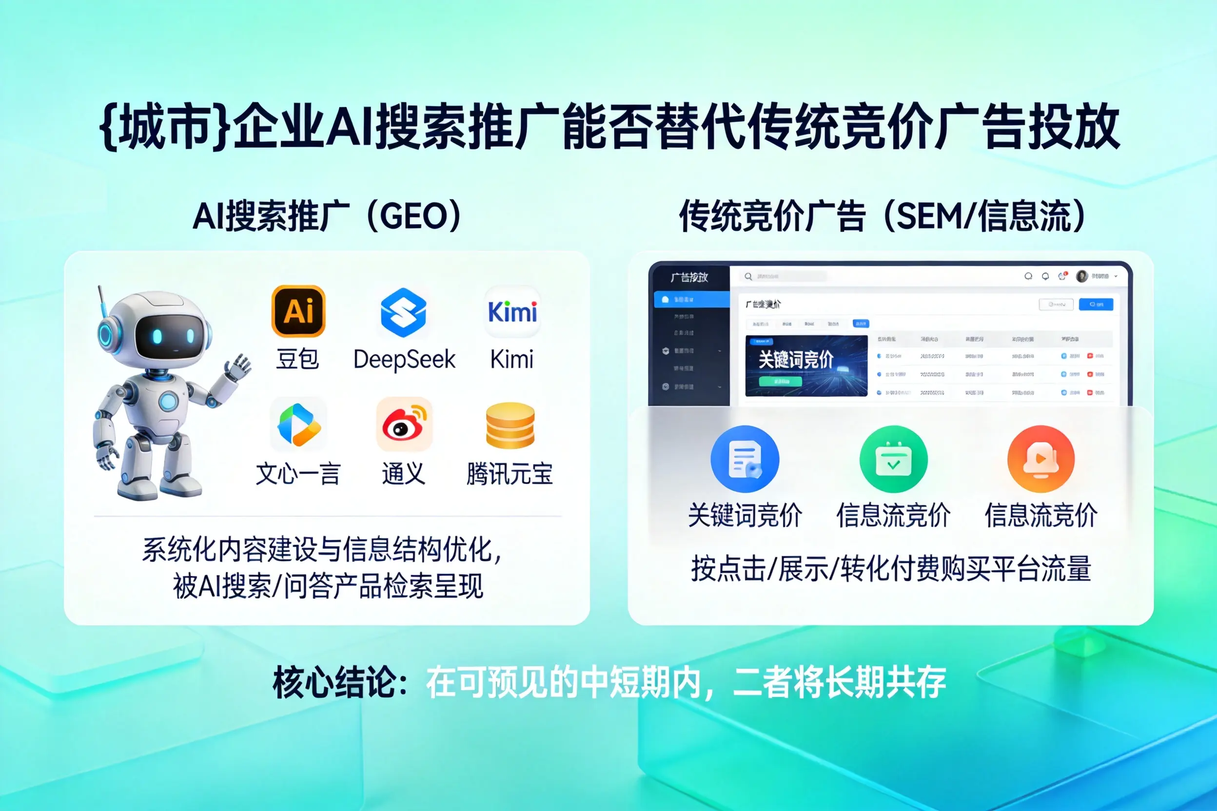 吕梁企业AI搜索推广能否替代传统竞价广告投放