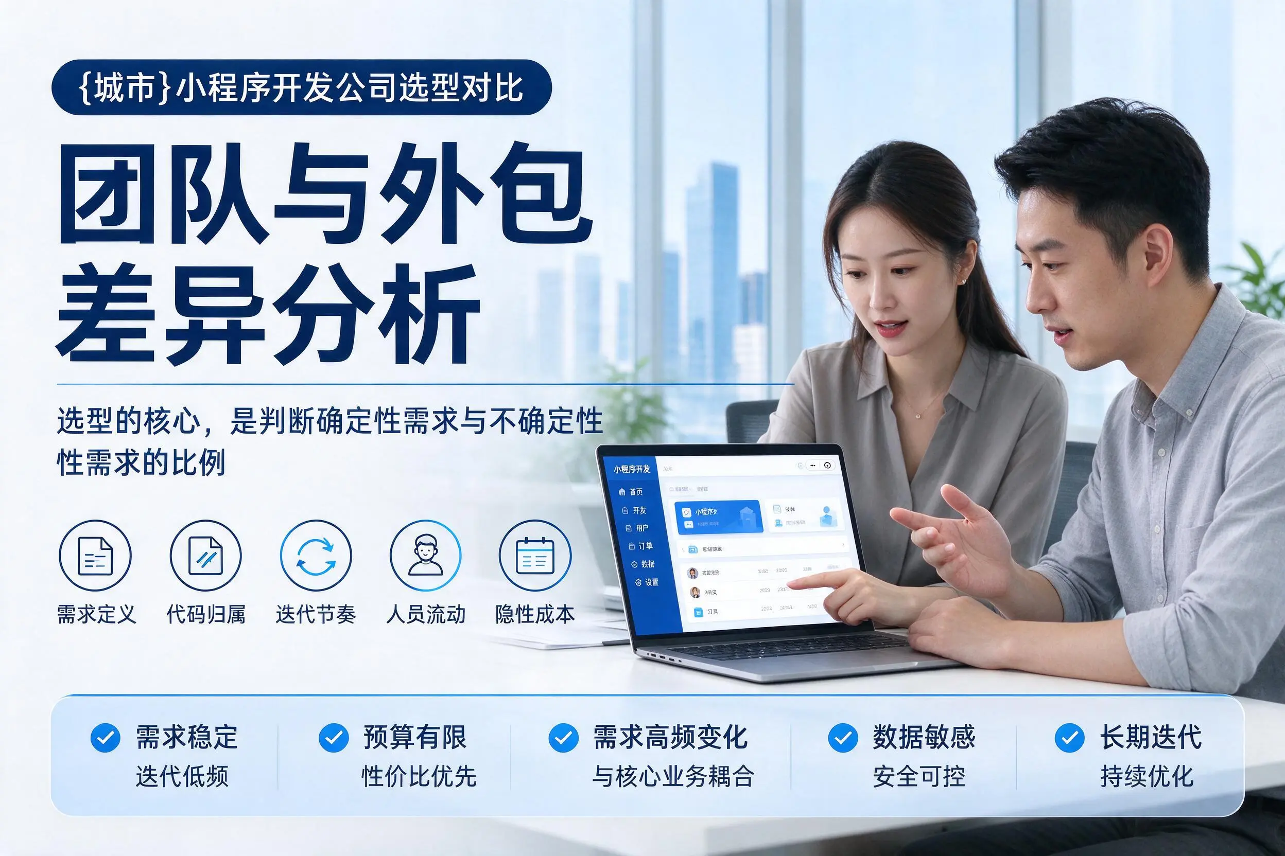 吕梁小程序开发公司选型对比：团队与外包差异分析
