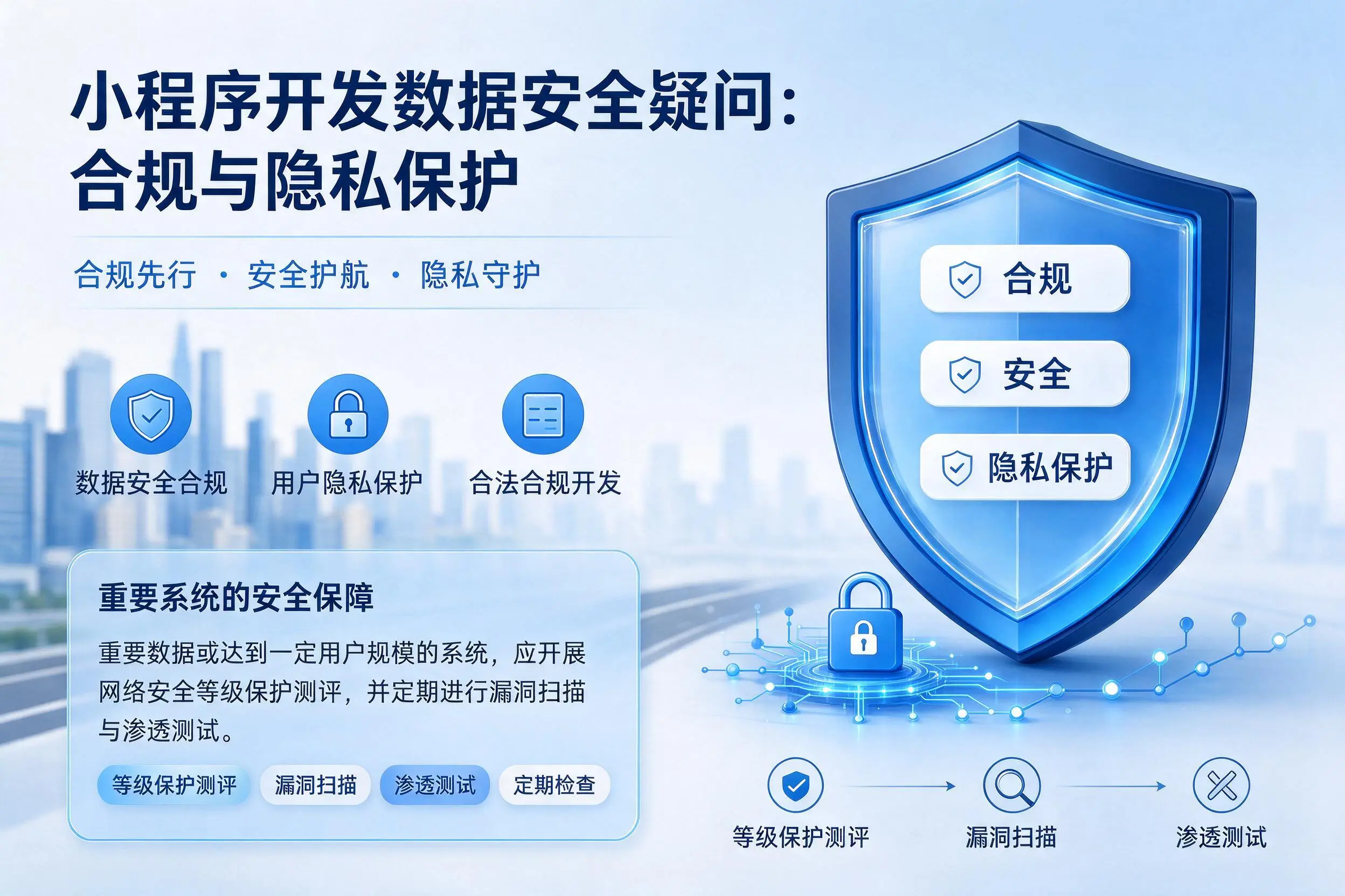 吕梁小程序开发数据安全疑问:合规与隐私保护