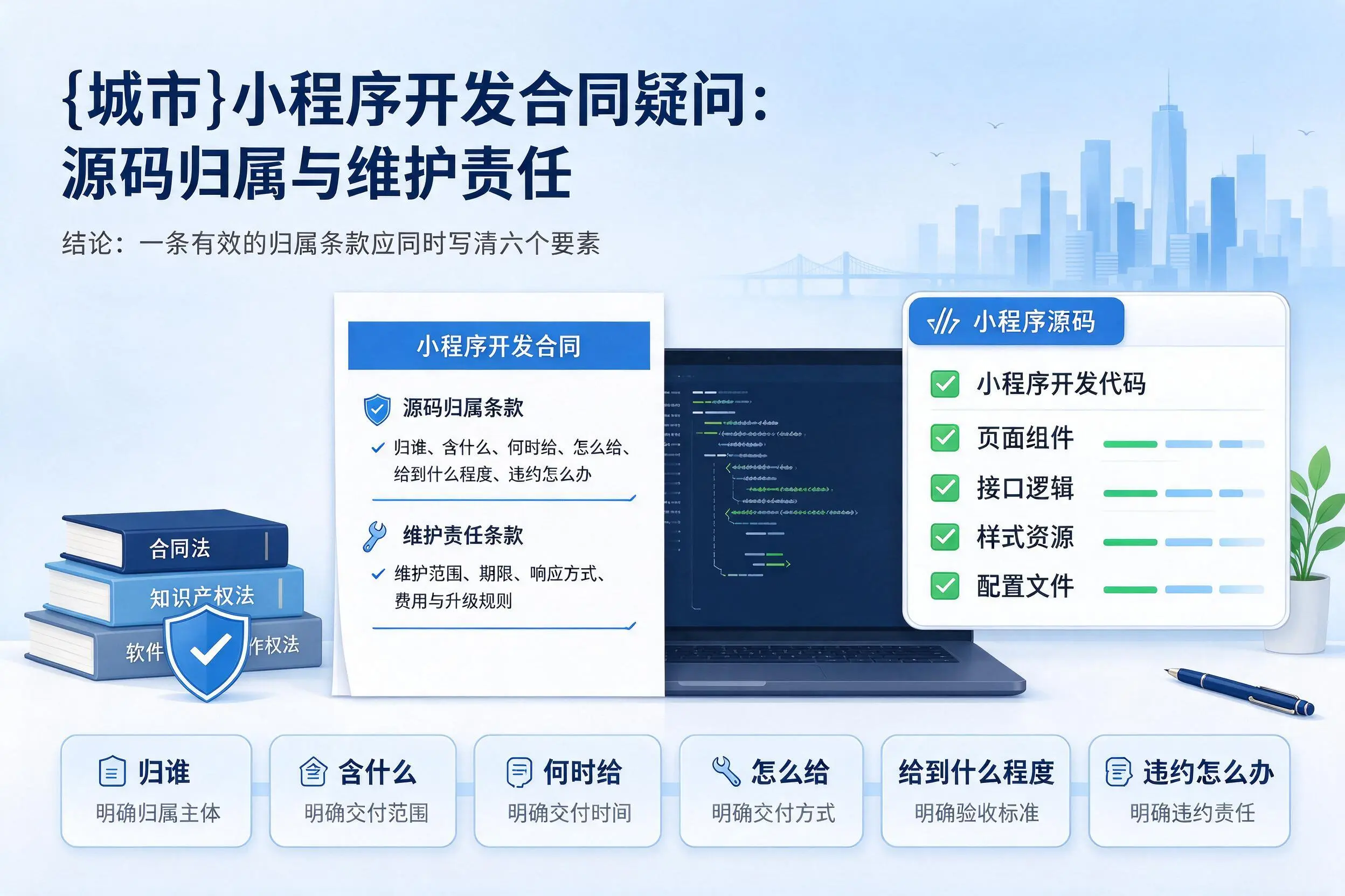 吕梁小程序开发合同疑问:源码归属与维护责任