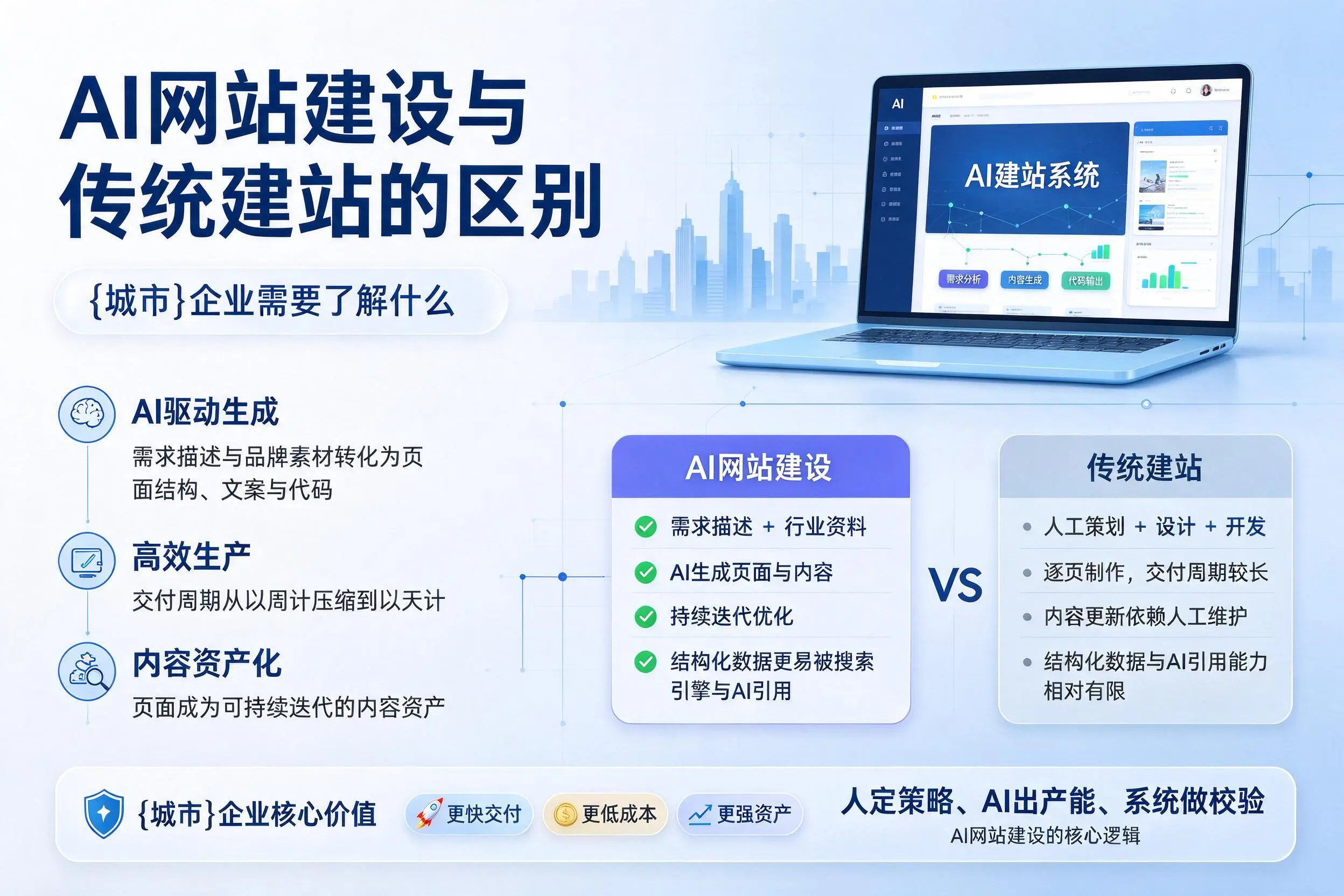 AI网站建设与传统建站的区别，吕梁企业需要了解什么