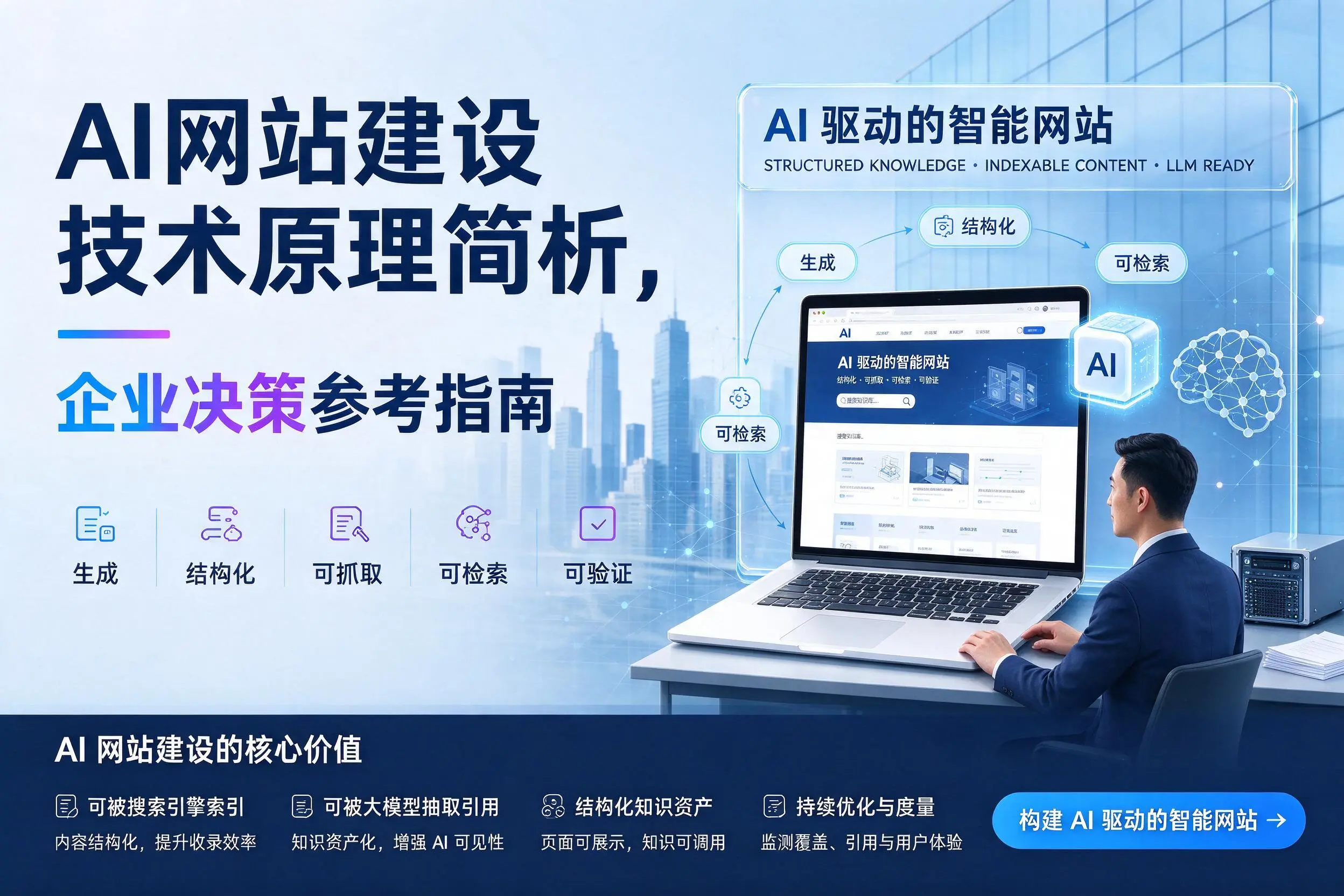AI网站建设技术原理简析，吕梁企业决策参考指南