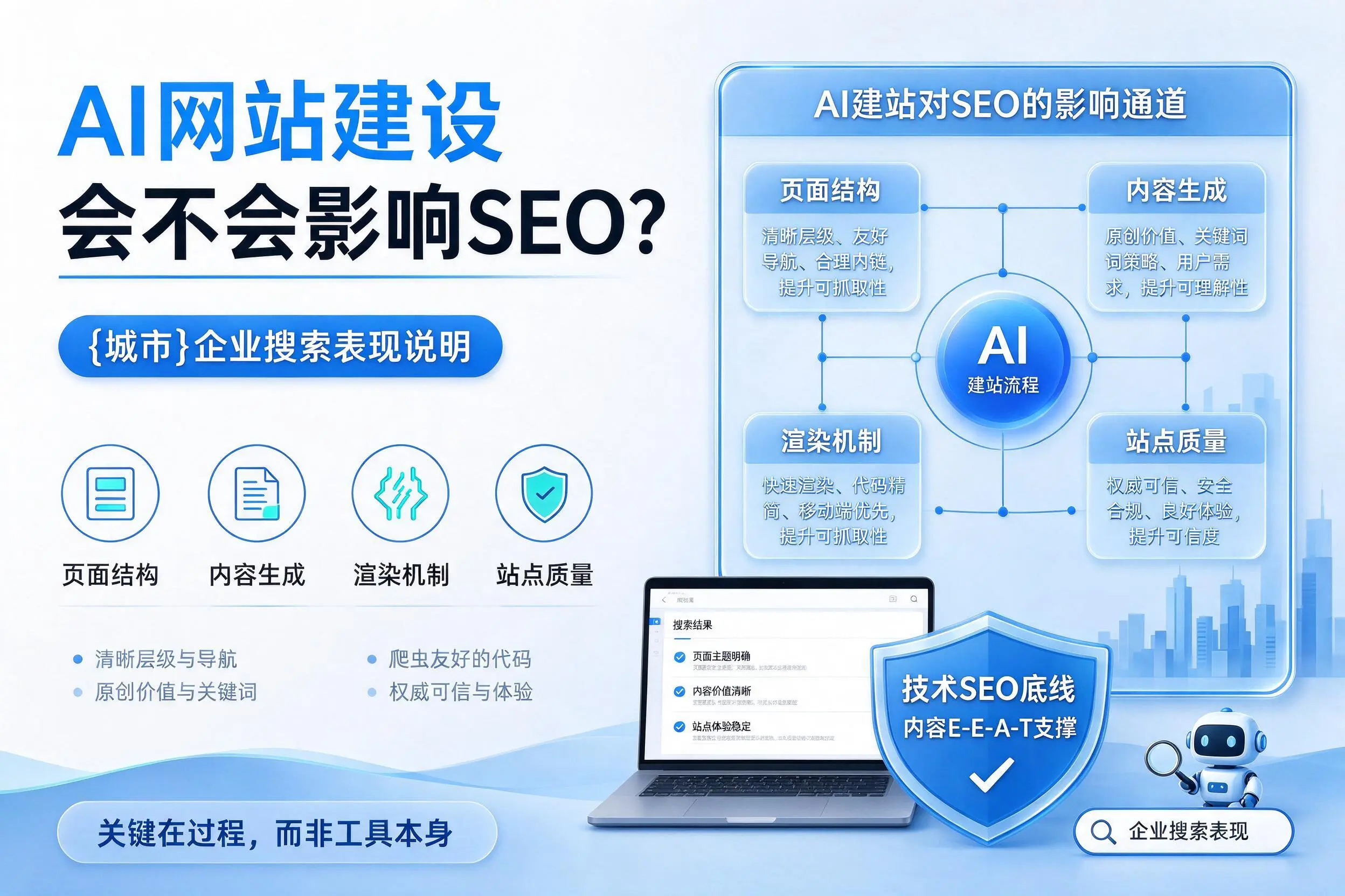 AI网站建设会不会影响SEO？吕梁企业搜索表现说明