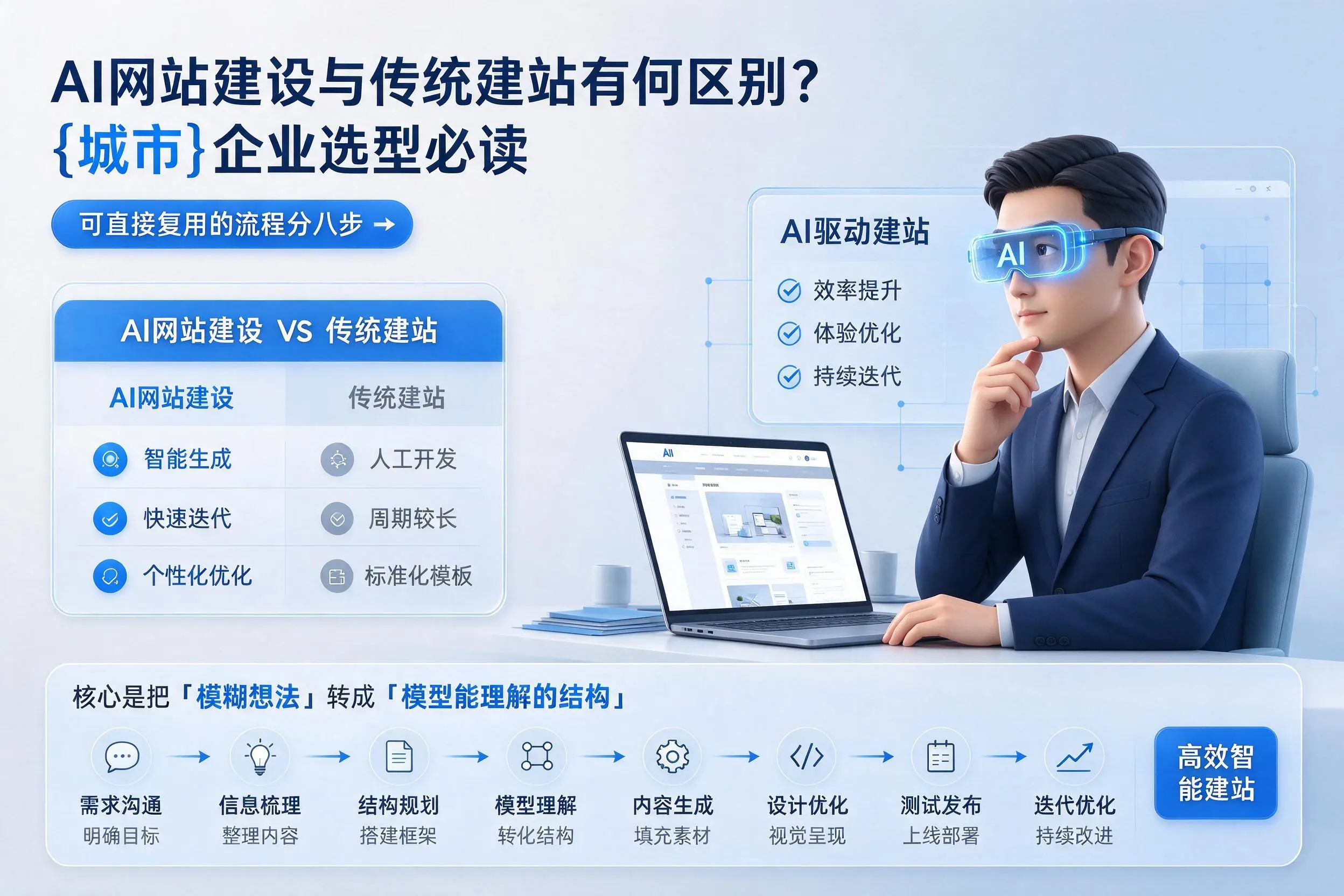 AI网站建设与传统建站有何区别？吕梁企业选型必读