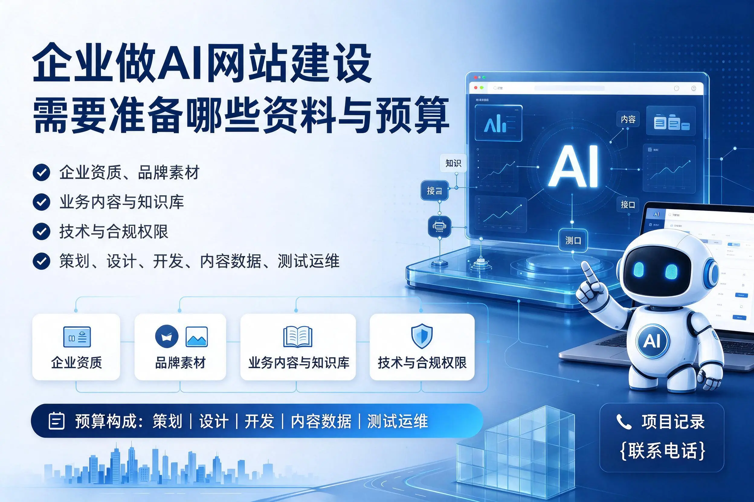 吕梁企业做AI网站建设需要准备哪些资料与预算